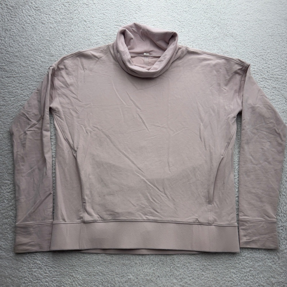 Lululemon Pink Funnel‎ Neck Oversized Pullover Sweatshirt Size 8 LW3CA2S